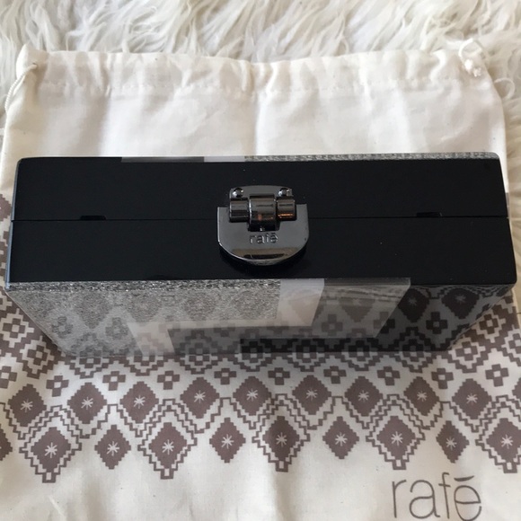 Rafe Alicia Lucite Clutch w/ Shoulder Strap - Picture 9 of 15